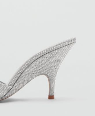 Women's Rhinestone Studded Wedge Heel Sandals