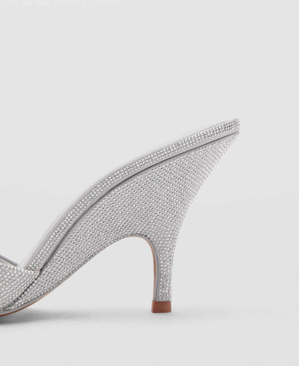 Mango Women's Rhinestone Studded Wedge Heel Sandals