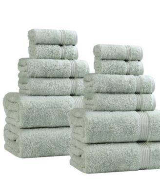 Superior Egyptian Cotton 12-Pc. Towel Set - Sage, 12 Piece Set