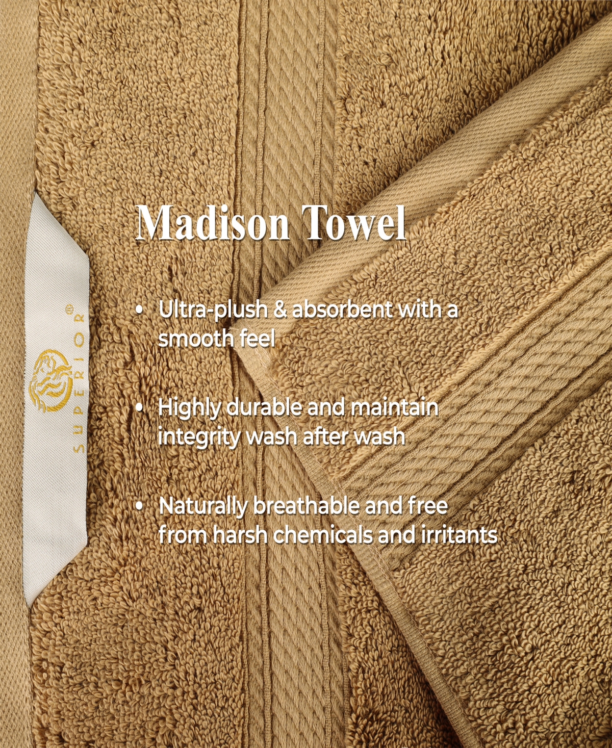 Superior Egyptian Cotton 8-pc. Towel Set In Brown