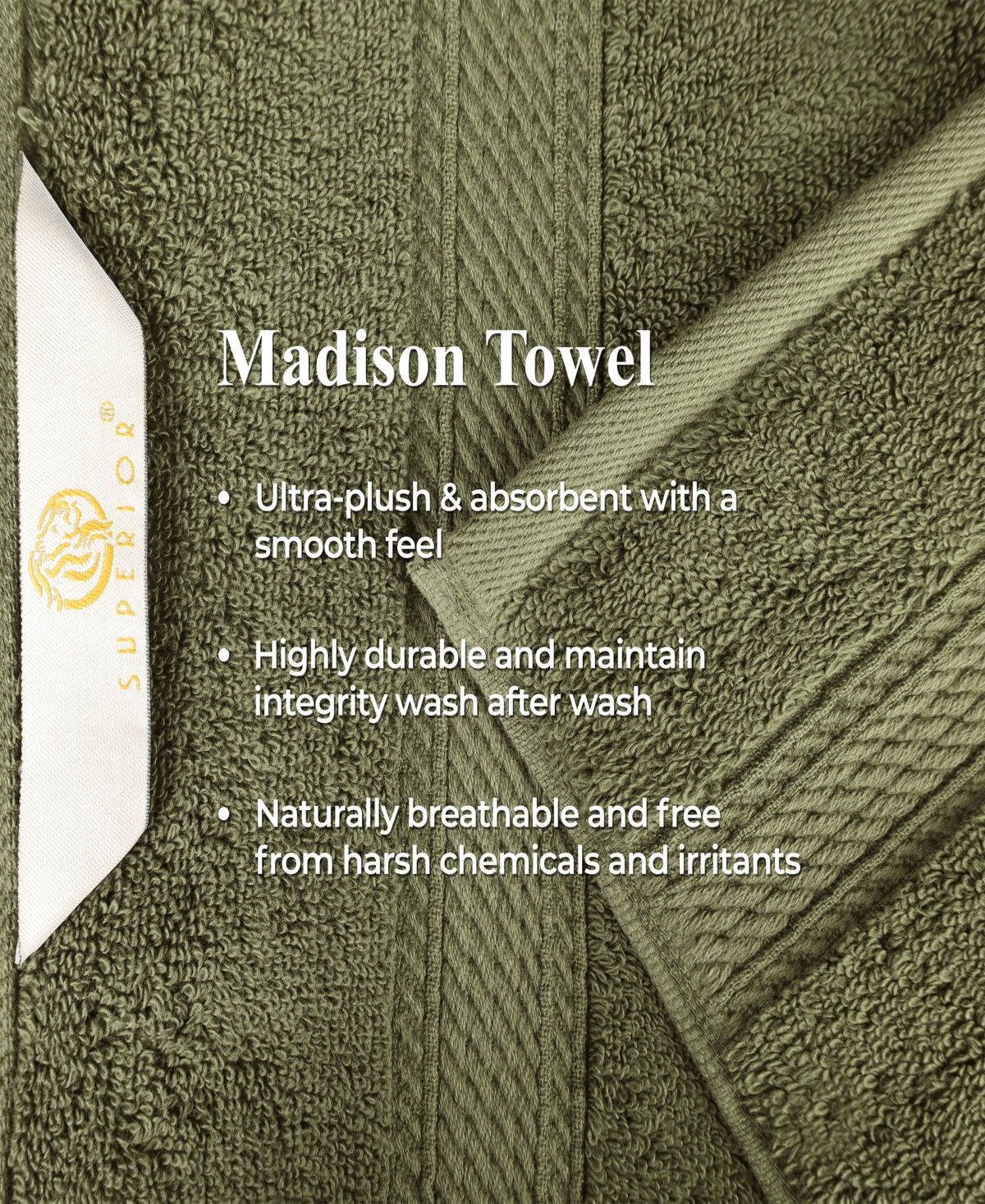 Superior Egyptian Cotton 8-pc. Towel Set In Green