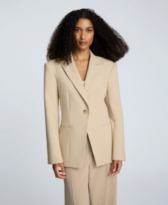 Kenneth Cole - Women's Luxe Twill Slim One-Button Jacket