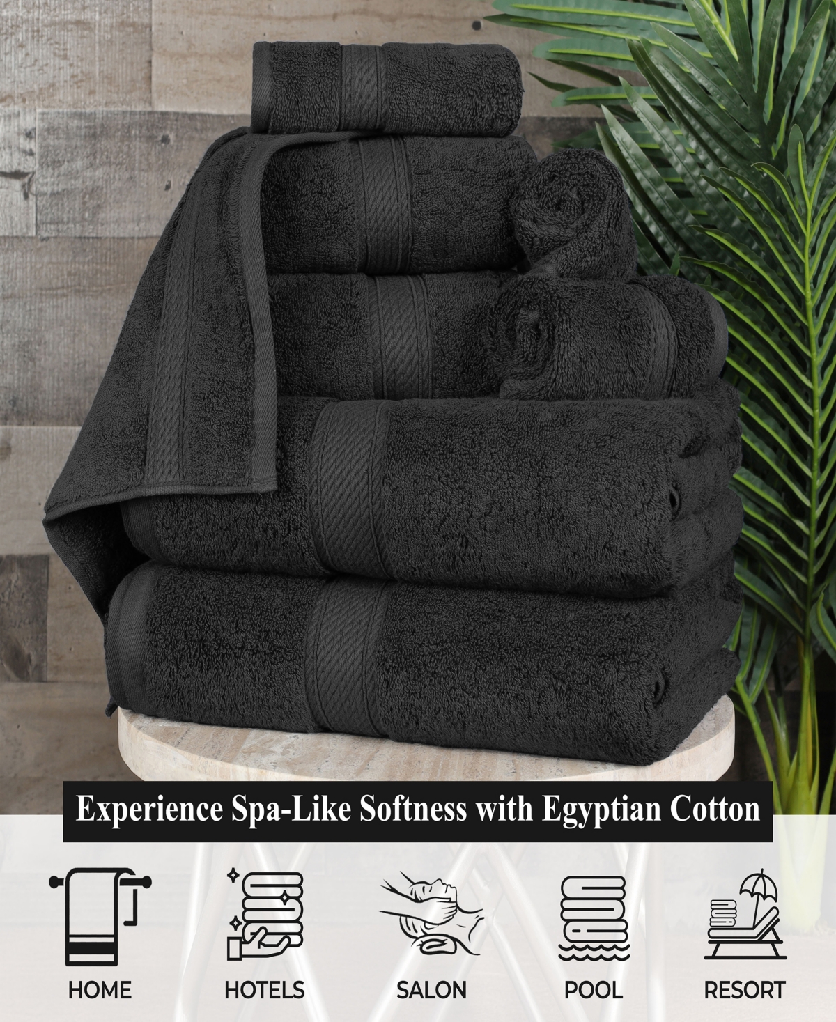 Superior Egyptian Cotton Bath Towel, Set of 4