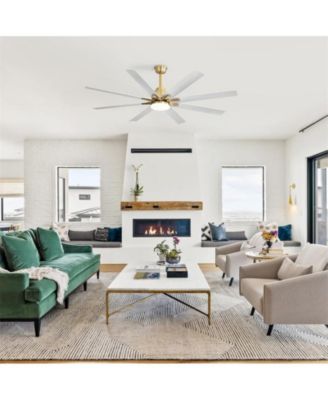 66 Inch 8 Blade Ceiling Fan with Intelligent Remote Control and App Timing Function