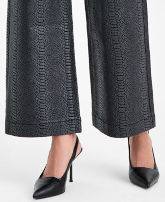 Women's Snakeskin-Print High Rise Wide Leg Jeans, Macy's Exclusive