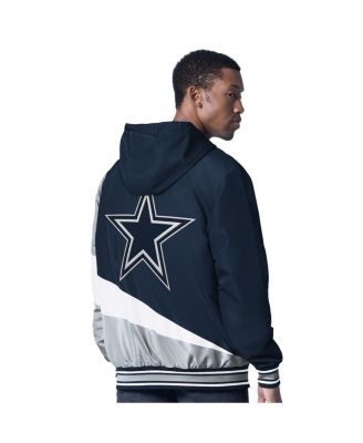 Men's Navy/Charcoal Dallas Cowboys Dual Threat Reversable Full-Zip Jacket