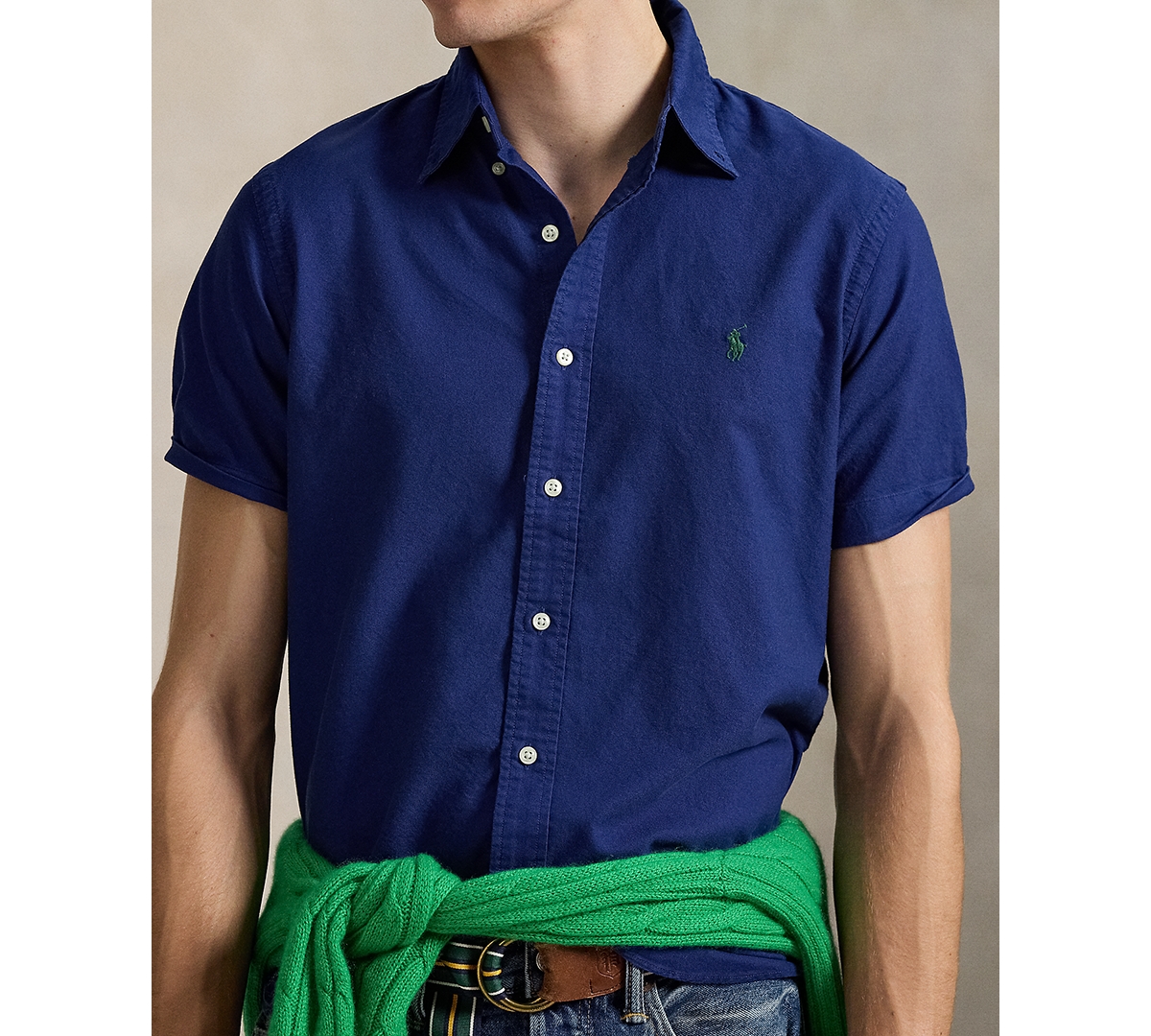 Polo Ralph Lauren Men's Classic Fit Garment-dyed Oxford Shirt In Blue