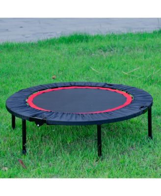 40 Inch Mini Exercise Trampoline for Adults or Kids - Indoor Fitness Rebounder Trampoline with Safety Pad