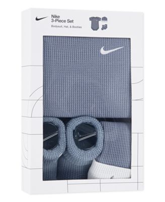 Baby Boys' or Girls' Short-Sleeve Bodysuit, Booties and Hat, 3-Piece Set