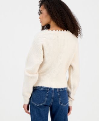 Women's Morning Dew Faux-Pearl Sweater