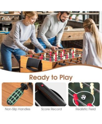 48 Inch 3-In-1 Multi Combo Game Table with Soccer for Game Rooms