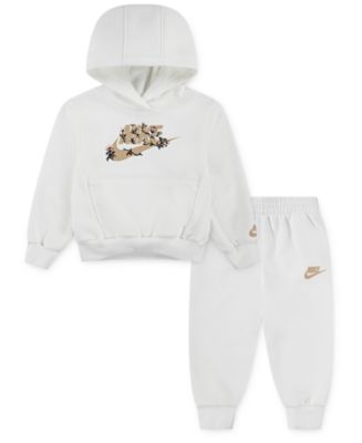 Nike Baby Girl Floral Futura Hoodie and Joggers, 2-Piece Set - Macy's