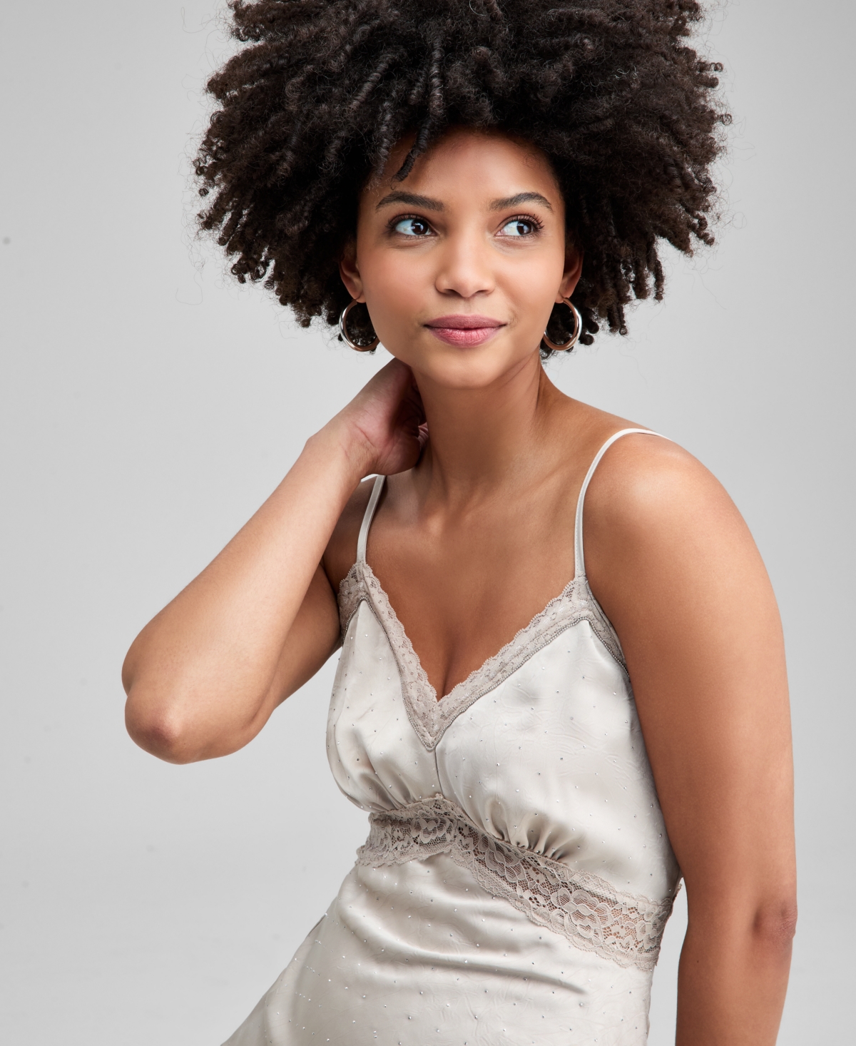 And Now This Women's Embellished Satin Slip Dress, Macy's Exclusive