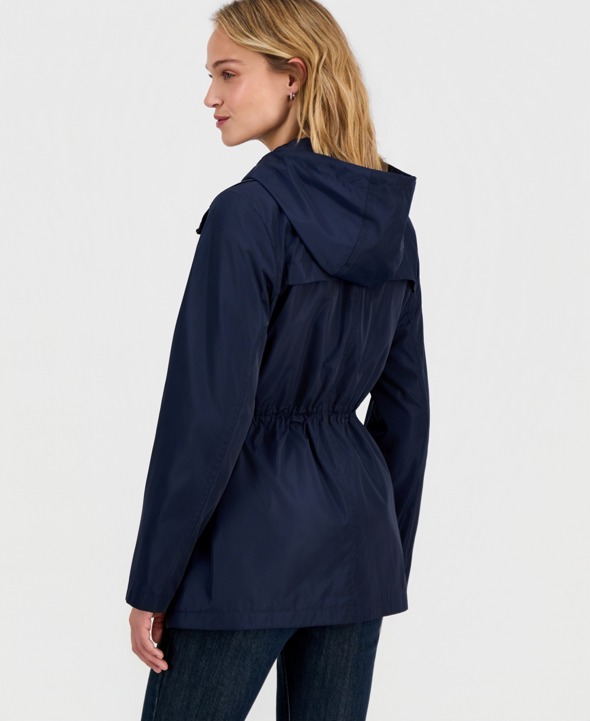 Calvin Klein Women's Bibbed Hooded Anorak Coat