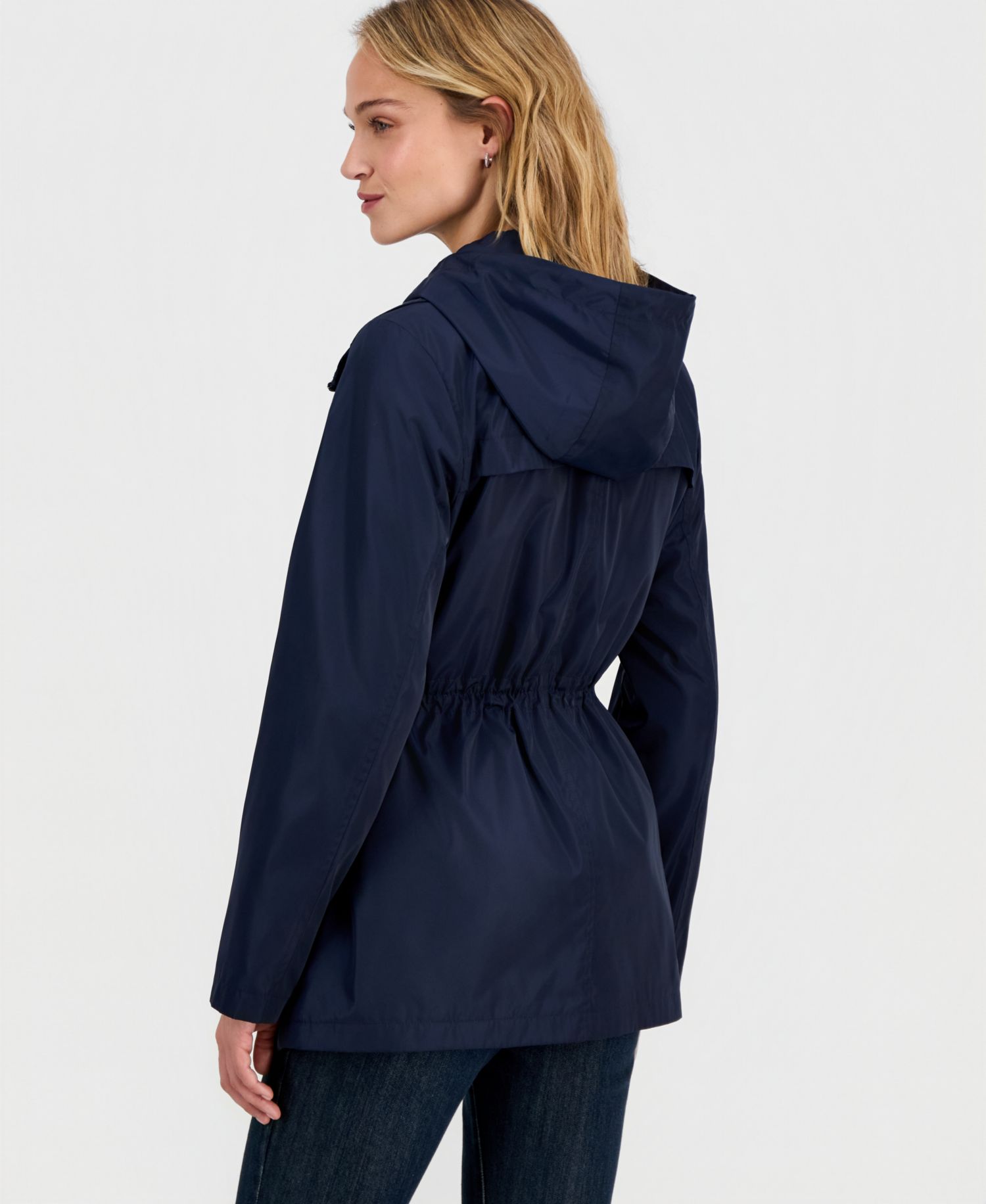 Women's Bibbed Hooded Anorak Coat