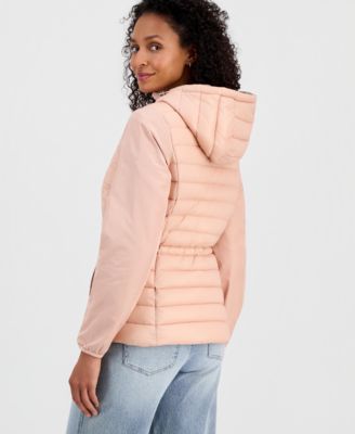 Women's Mixed-Media Packable Coat