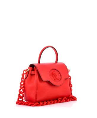 Small La Medusa Top Handle Bag Leather