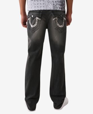True Religion - Men's Ricky Straight Embroidered Flap Jeans