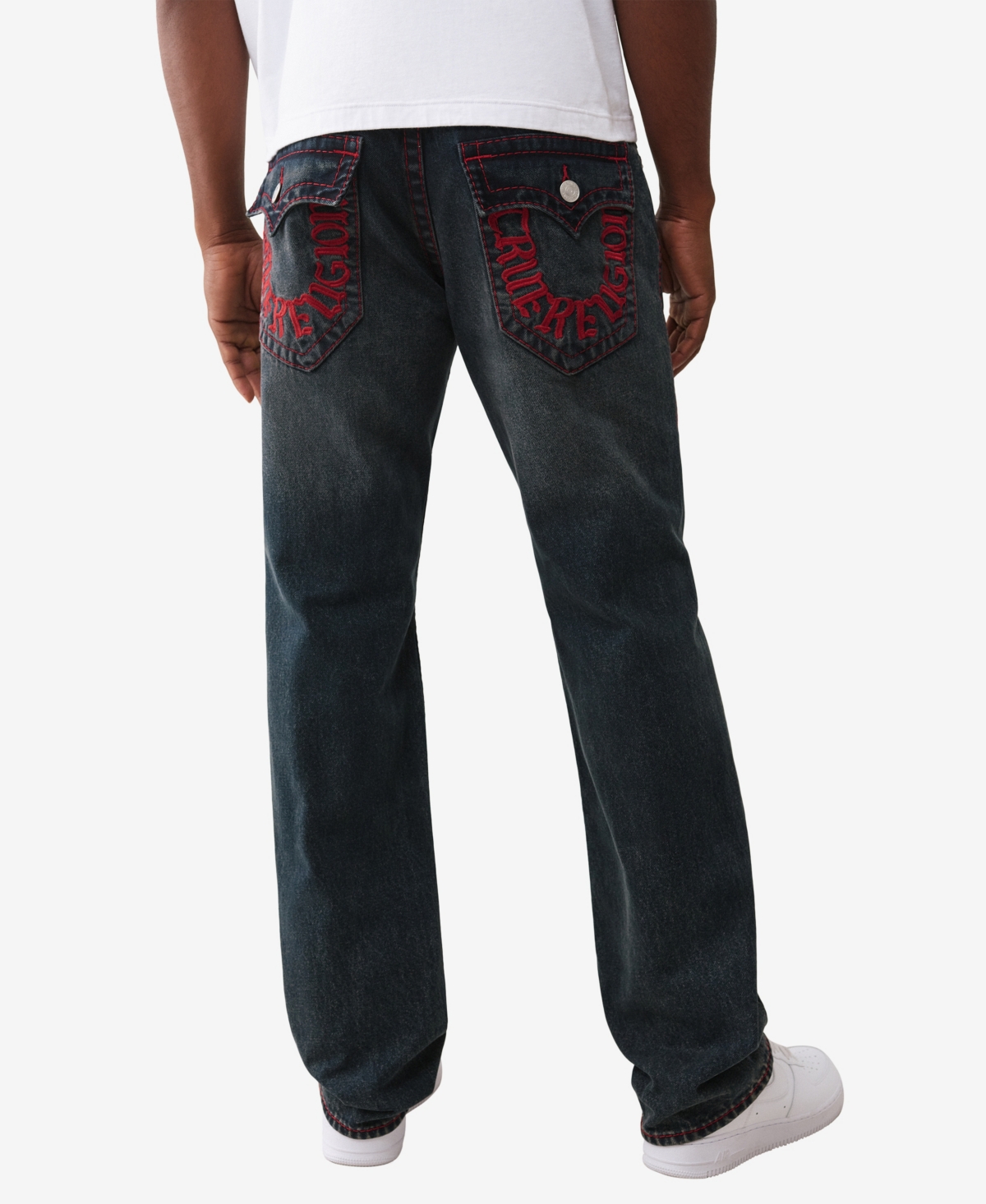 True Religion Men's Ricky Super T-Stitching Jeans