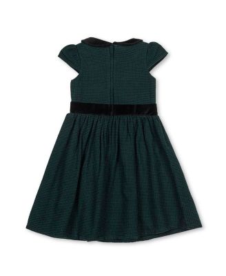 Toddler Girls Organic Flutter Sleeve Peter Pan Collar Party Dress