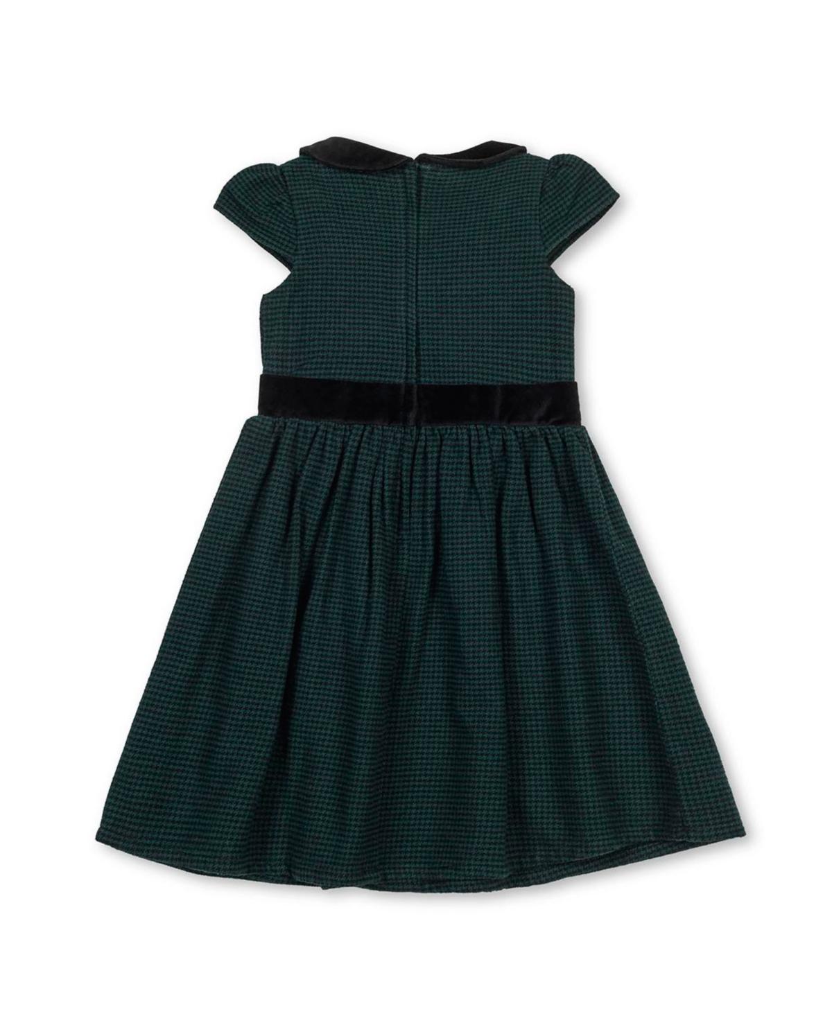 Hope & Henry Toddler Girls Organic Flutter Sleeve Peter Pan Collar Party Dress