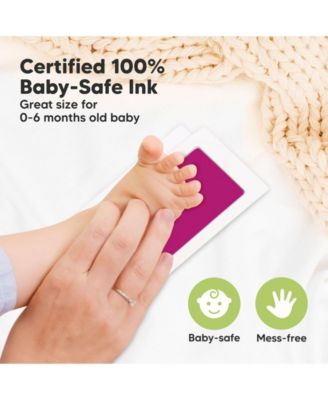 4pk Inkless Ink Pad for Baby Hand and Footprint Kit, Clean Touch Dog Paw, Dog Nose Print Kit, Baby & Pet Safe