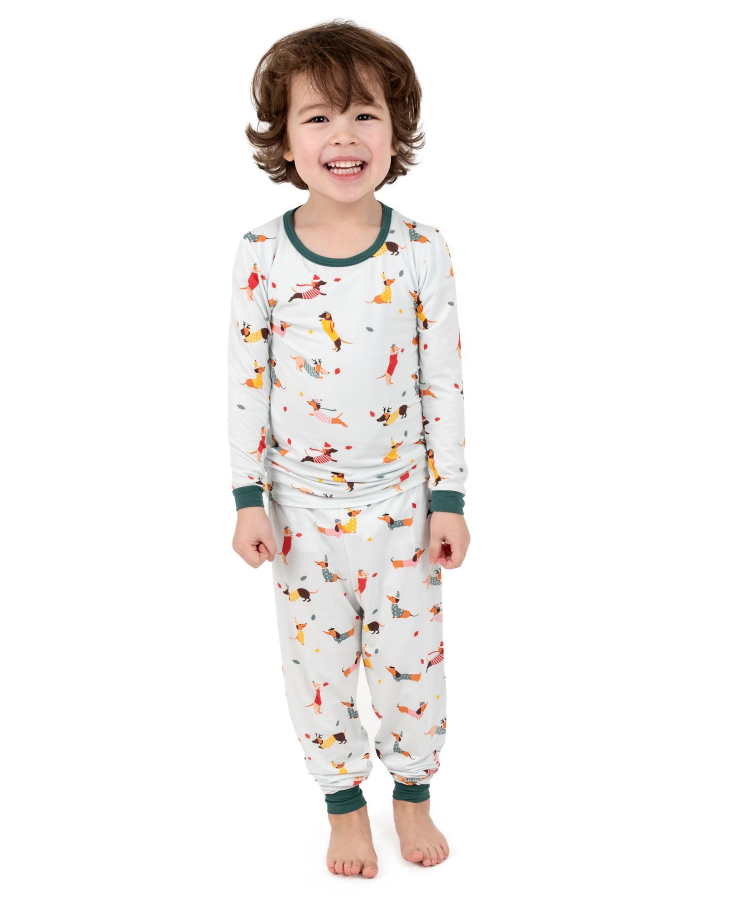 Kids Two Piece Viscose from Bamboo Holiday Pajamas
