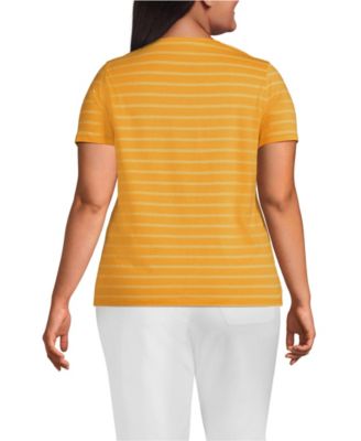 Plus Size Relaxed Supima Cotton Crew Neck T-Shirt