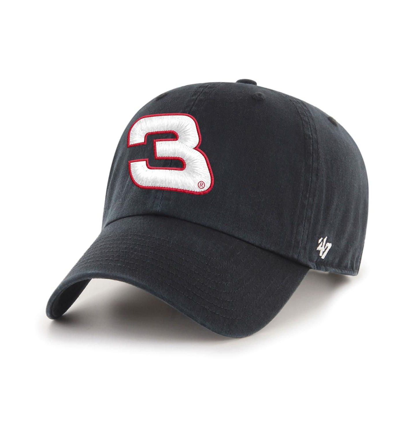 Мужская кепка '47 Brand 3 Black Richard Childress Racing Clean Up Adjustable Hat — фото 2