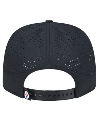 Men's Black Pittsburgh Steelers Script 9SEVENTY Adjustable Hat