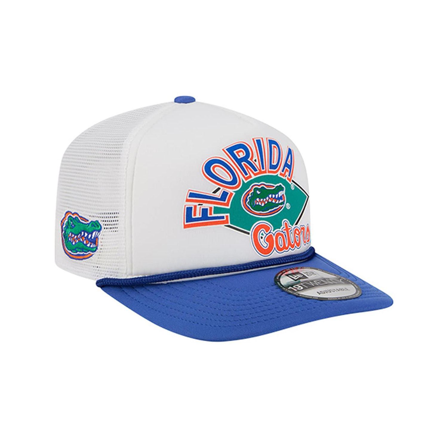 Men's White Florida Gators Diamond 19TWENTY Golfer Adjustable Hat