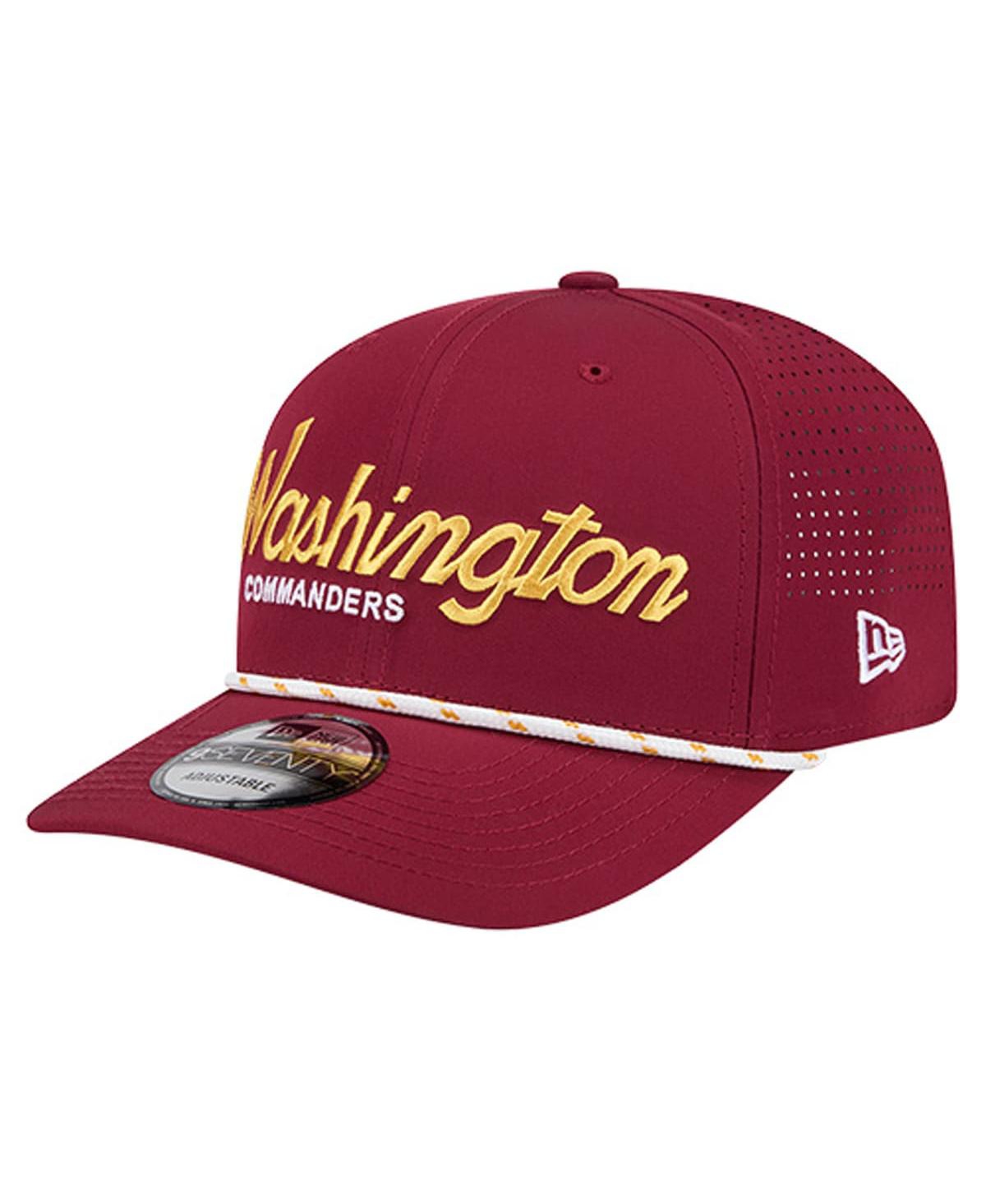 New Era Men's Burgundy Washington Commanders Script 9SEVENTY Adjustable Hat
