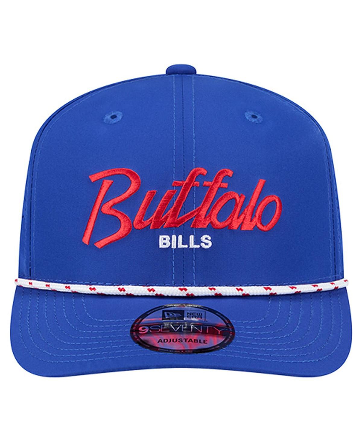 New Era Men's Royal Buffalo Bills Script 9SEVENTY Adjustable Hat