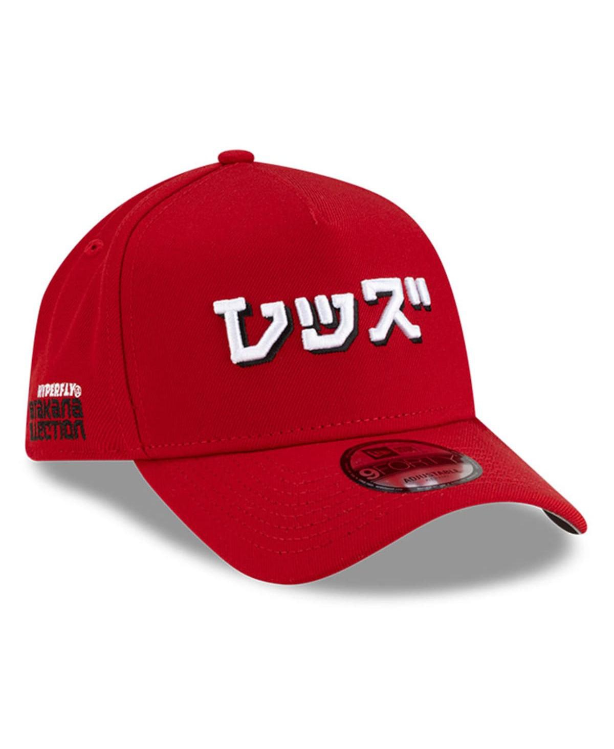 New Era x Hyperfly Men's Red Cincinnati Reds A-Frame 9FORTY Adjustable Hat