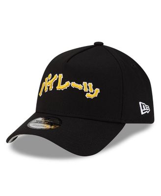 x Hyperfly Men's Black Pittsburgh Pirates A-Frame 9FORTY Adjustable Hat
