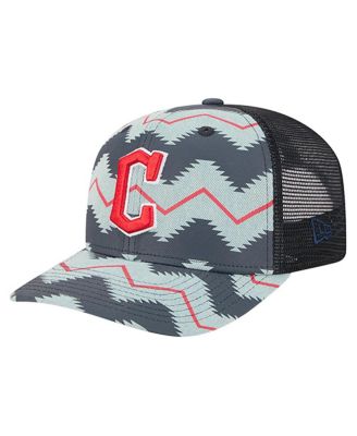 New Era - Men's Denim/Navy Cleveland Guardians Aztec Denim 9SEVENTY Adjustable Hat