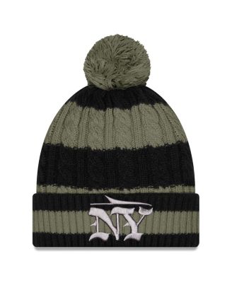 Gotham Green New York Jets 2025 Rivalries Collection Braided Cuffed Pom with Knit Hat