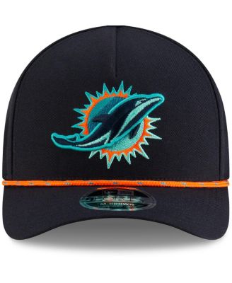 Men's Pitch Blue Miami Dolphins 2025 Rivalries Collection Sideline A-Frame 9FORTY Adjustable Hat
