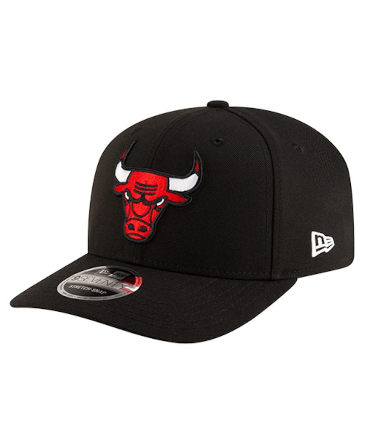 New Era Men's Black Chicago Bulls 9SEVENTY Stock Adjustable Hat