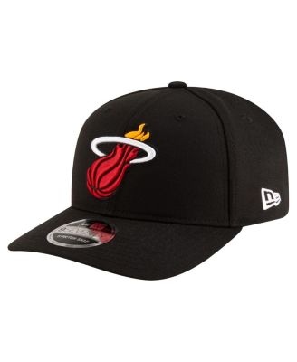 New Era - Men's Black Miami Heat 9SEVENTY Stock Adjustable Hat