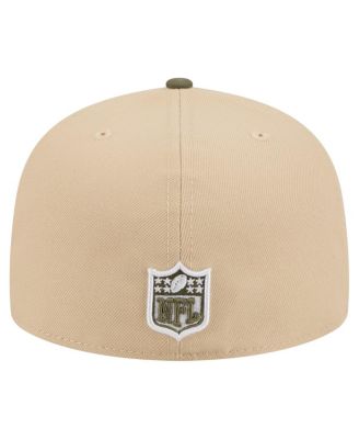Men's Light Beige/Olive New York Jets Color Pack A-Frame 59FIFTY Fitted Hat