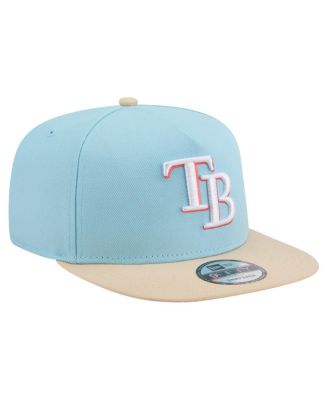 Men's Light Blue/Light Beige Tampa Bay Rays Color Pack A-Frame 9FIFTY Snapback Hat