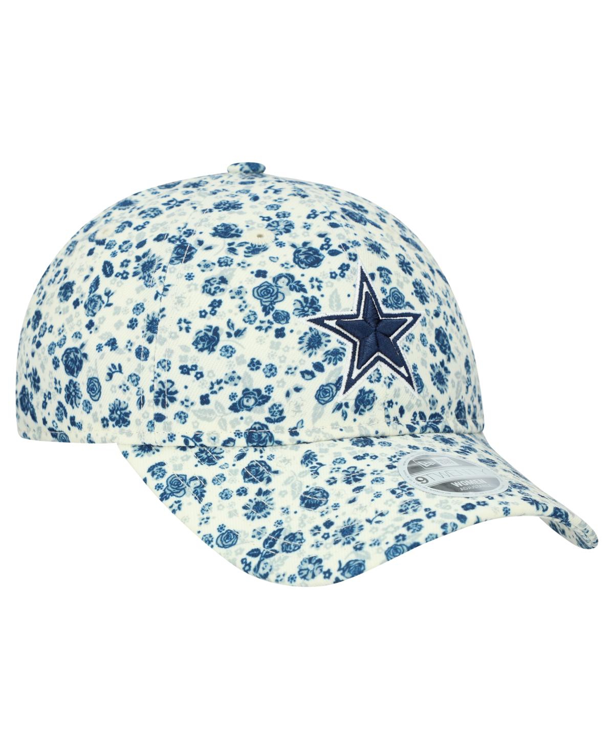 New Era Women's Cream Dallas Cowboys Ditzy 9twenty Adjustable Hat In Neutral
