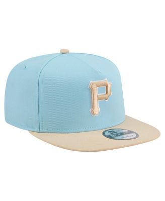 Men's Light Blue/Light Beige Pittsburgh Pirates Color Pack A-Frame 9FIFTY Snapback Hat