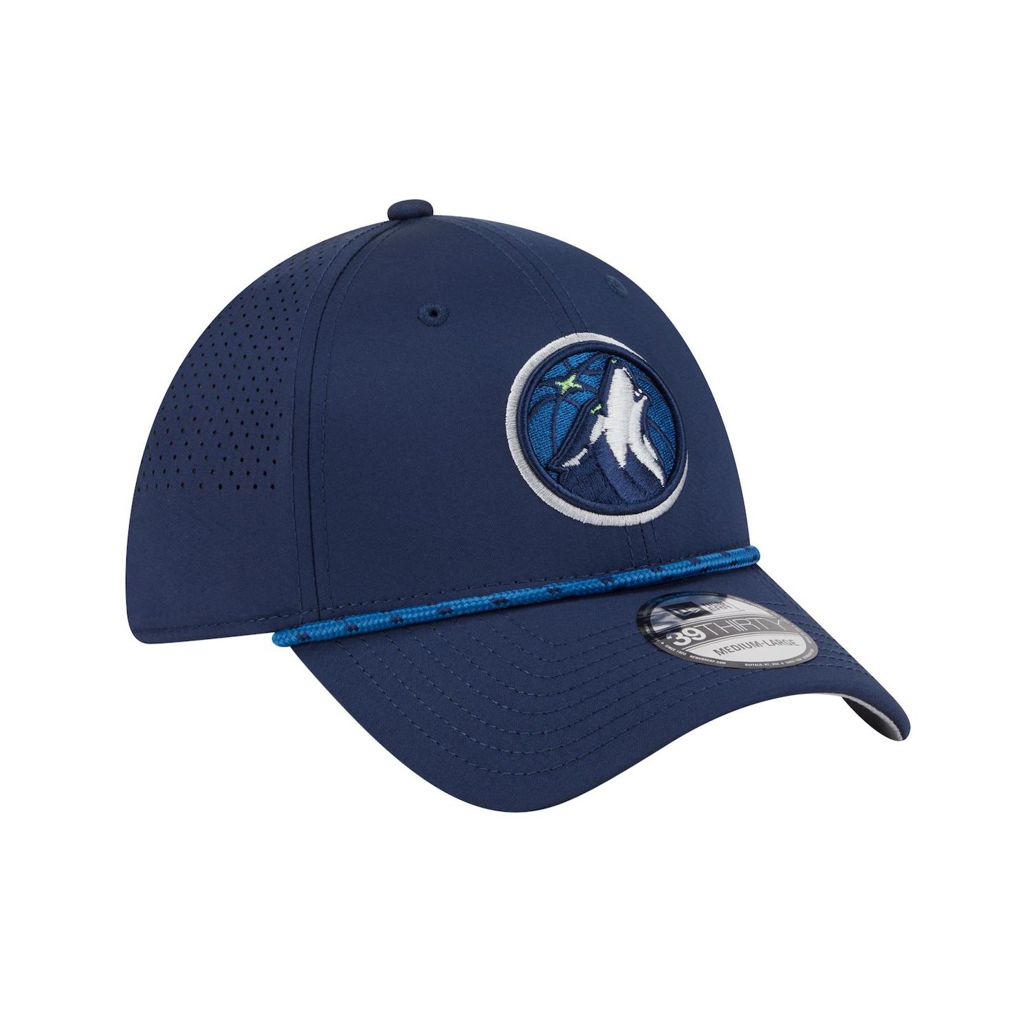 Men's Navy Minnesota Timberwolves Featherweight Poly Rope Flex 39Thirty Hat