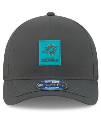 Men's Charcoal Miami Dolphins 2025 Sideline Cold Weather 9FORTY M-Crown Adjustable Hat
