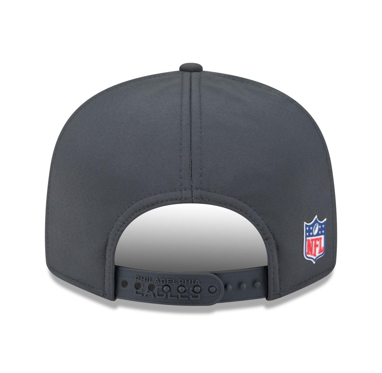 Men's Charcoal Philadelphia Eagles 2025 Sideline Cold Weather Split Panel 9FIFTY Snapback Hat