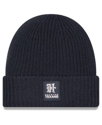 New Era - Men's Charcoal Houston Texans 2025 Sideline Cold Weather H-Town Cuffed Knit Hat
