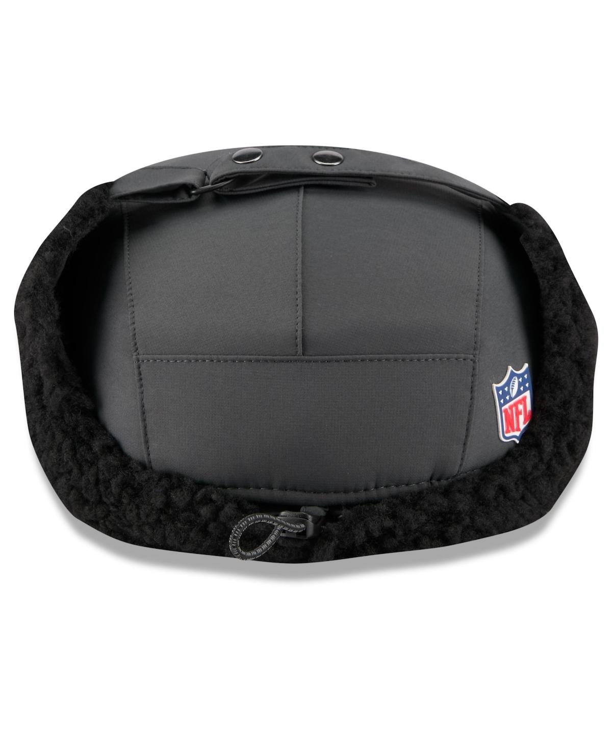 New Era Men's Charcoal Pittsburgh Steelers 2025 Sideline Cold Weather Runner Dog Ear Adjustable Hat