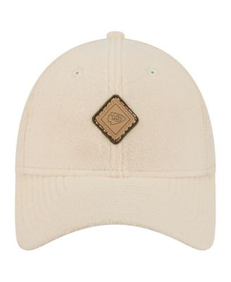 Women's Cream Kansas City Chiefs Comfy 9FORTY Adjustable Hat